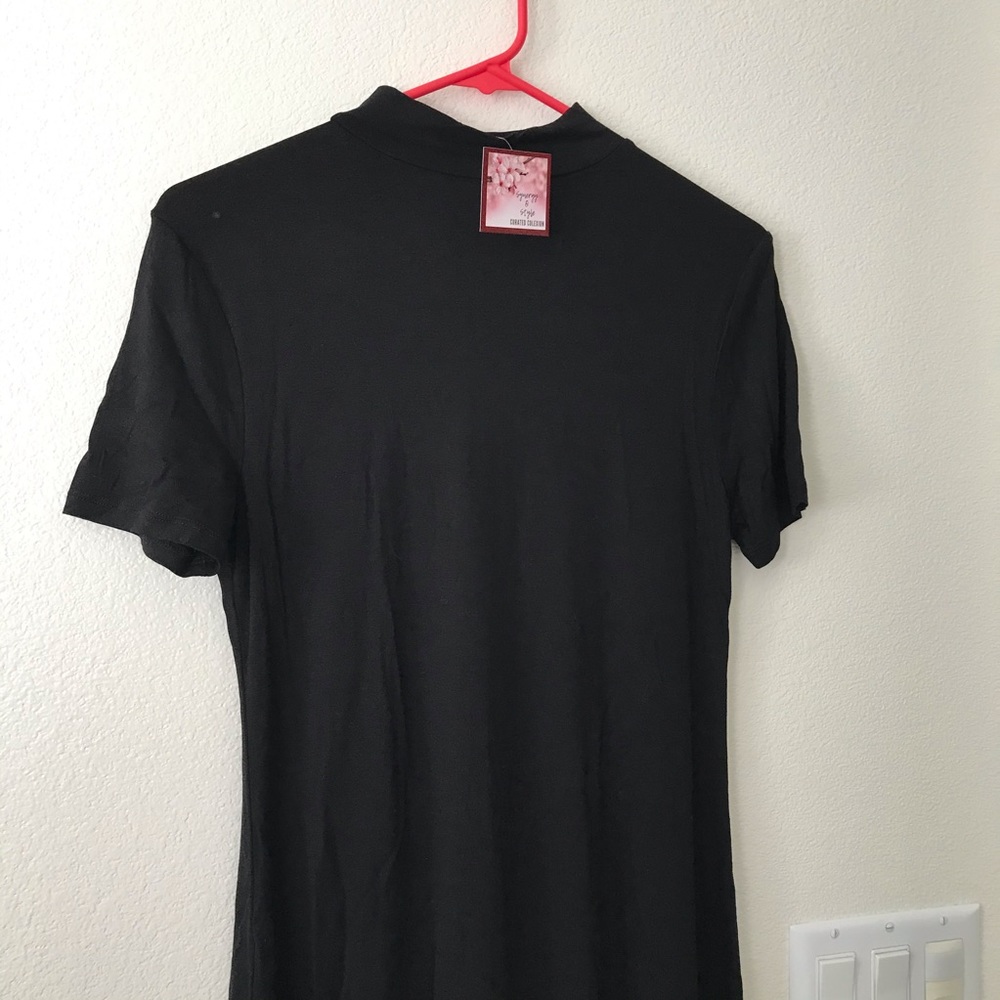 Mock Neck Little Black Dress NWT - Picture 6 of 8